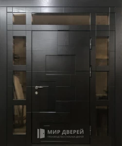Металлическая дверь с фрамугой верхней №12 внешняя