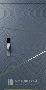 Входная дверь с замоком по отпечатку пальца №26 внешняя - фото